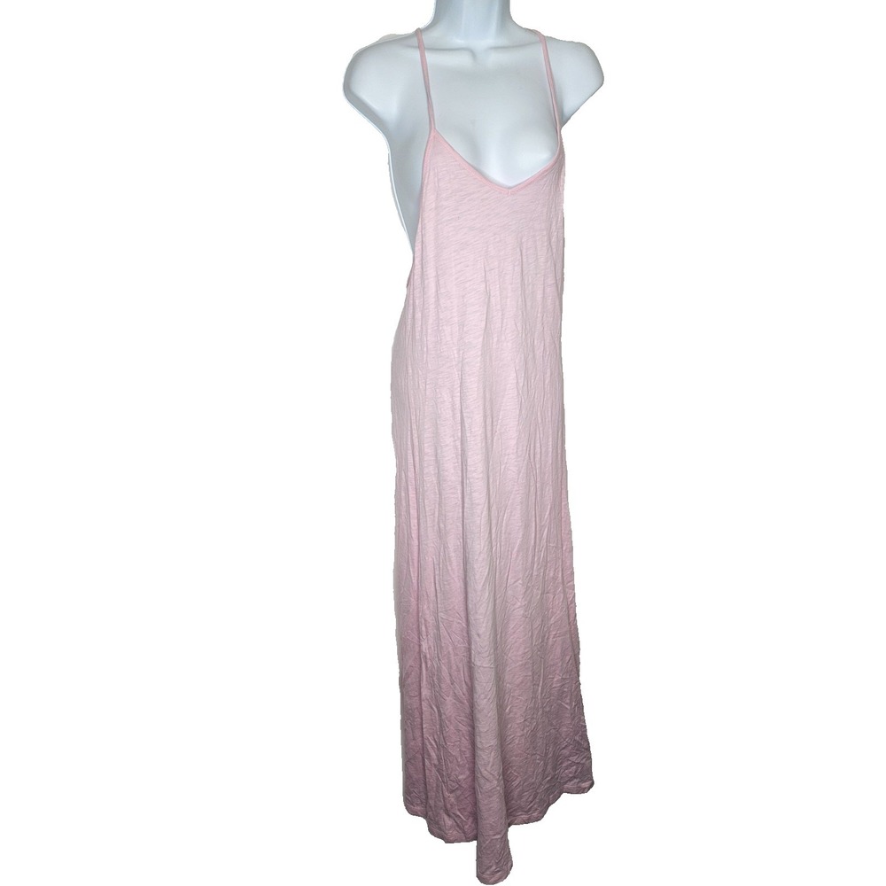 Pitusa Pink Pima Cotton Maxi Dress Petite Peru Beach Cover Up Boho Beach